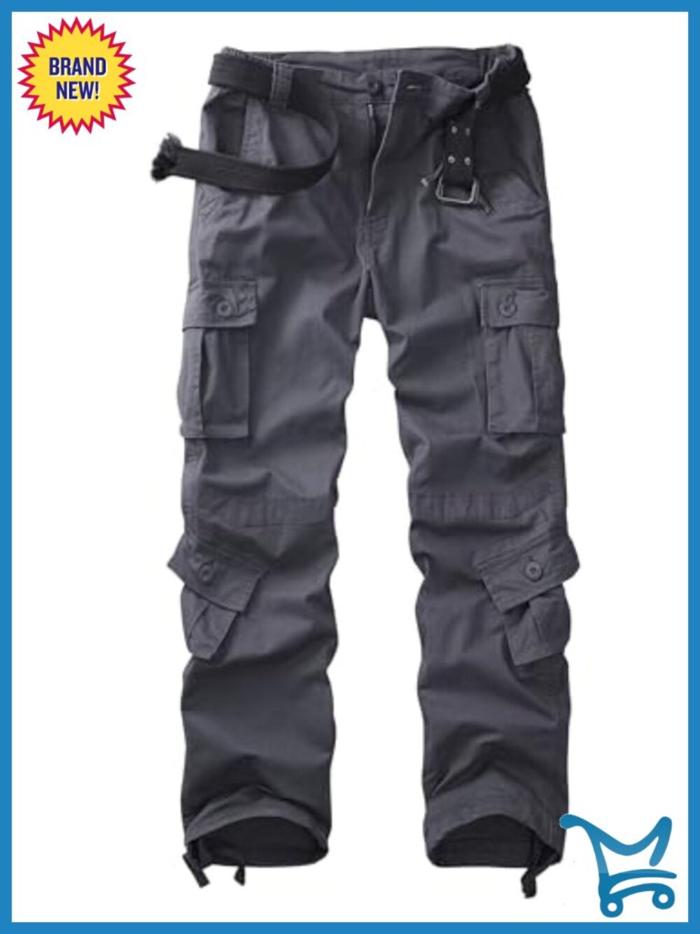 Cargo Pants Women Baggy Straight Leg Y2K Work Trousers 9 Pockets